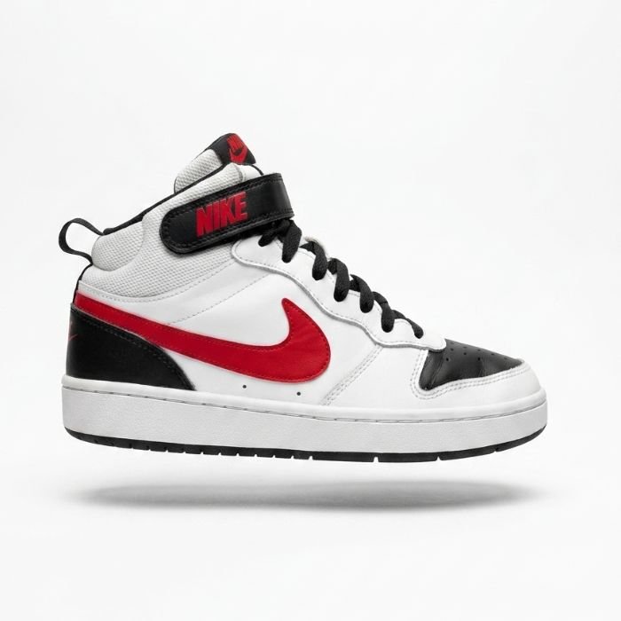 Nike Court Borough Mid 2 – ‘Bred’ White/Black/University Red