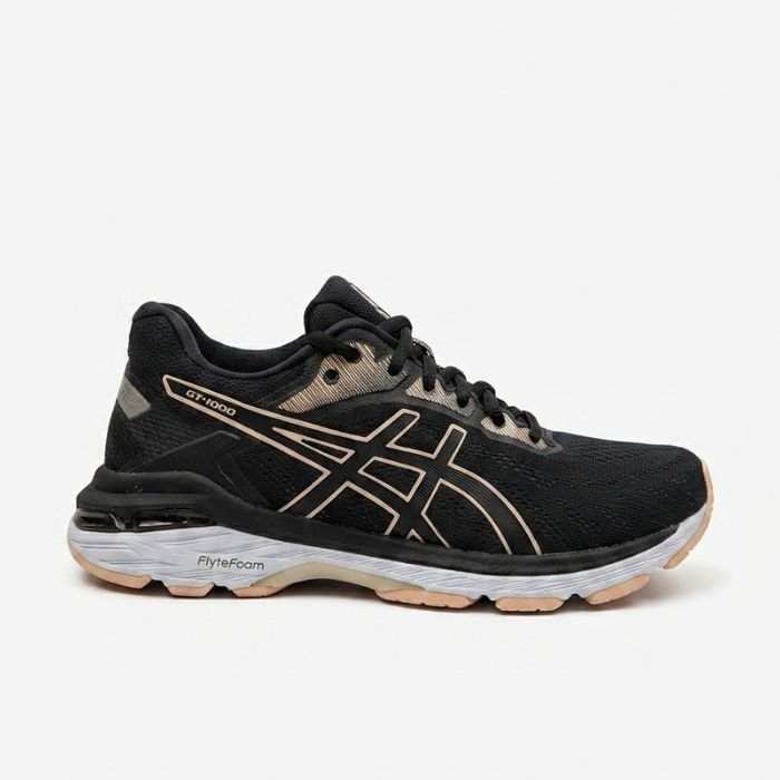 ASICS Men’s GT-1000 10 – Black/Rose Gold Stability Running Shoe